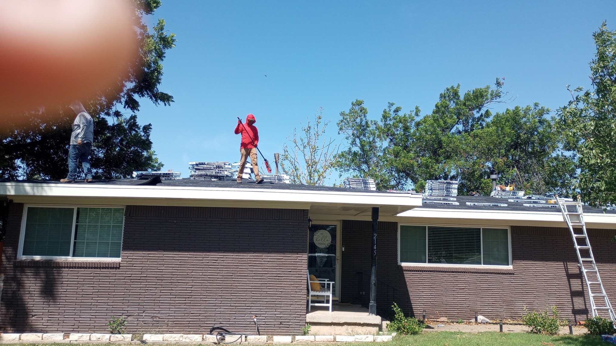 Insurance claim documentation for roof damage in Midland Texas - Professional photo evidence - 5 Star Commercial Roofing
